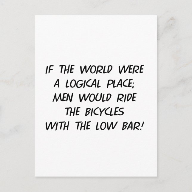 Carte Postale Philosophie cycliste (Devant)