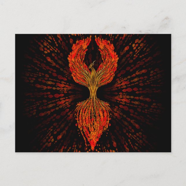 Carte Postale Phoenix Arbre de Vie (Devant)