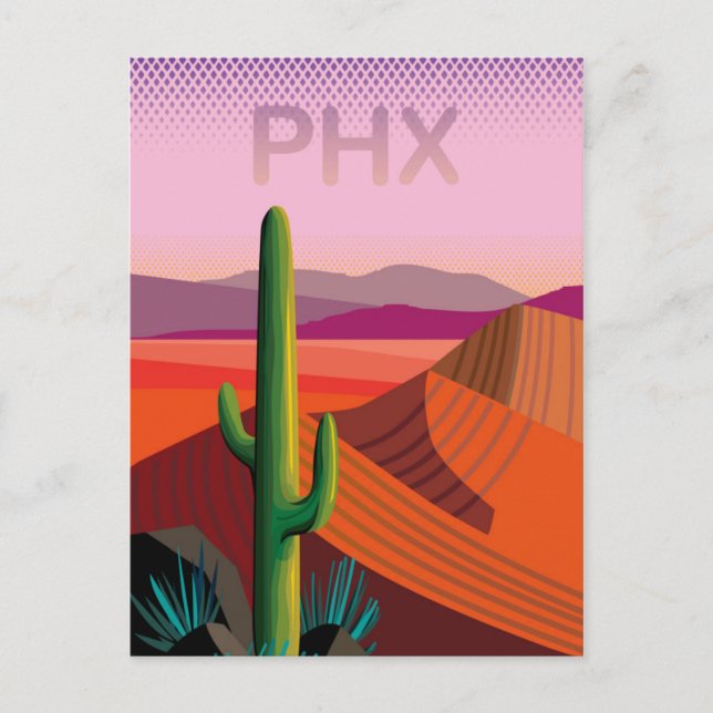 Carte Postale Phoenix Arizona | Affiche de voyage (Devant)