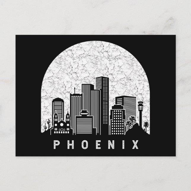 Carte Postale Phoenix Arizona Skyline (Devant)