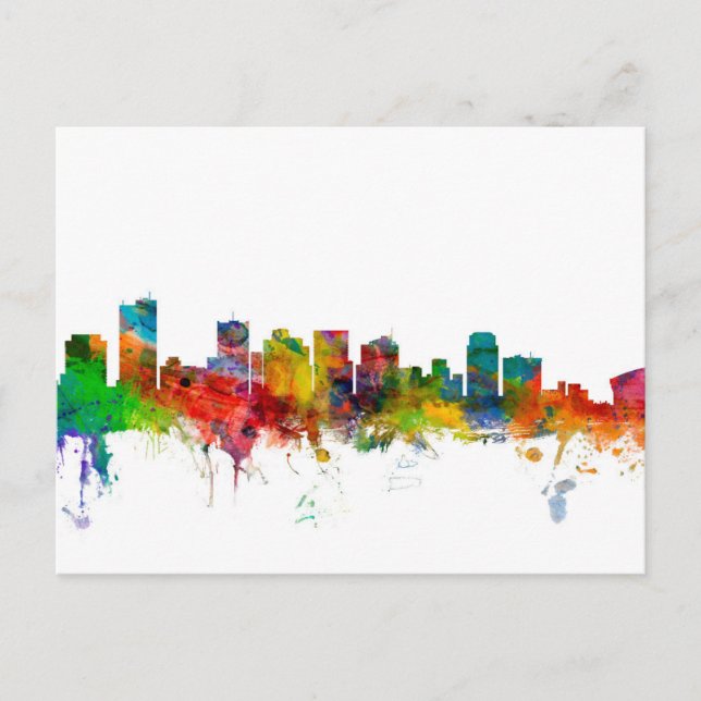 Carte Postale Phoenix Arizona Skyline (Devant)