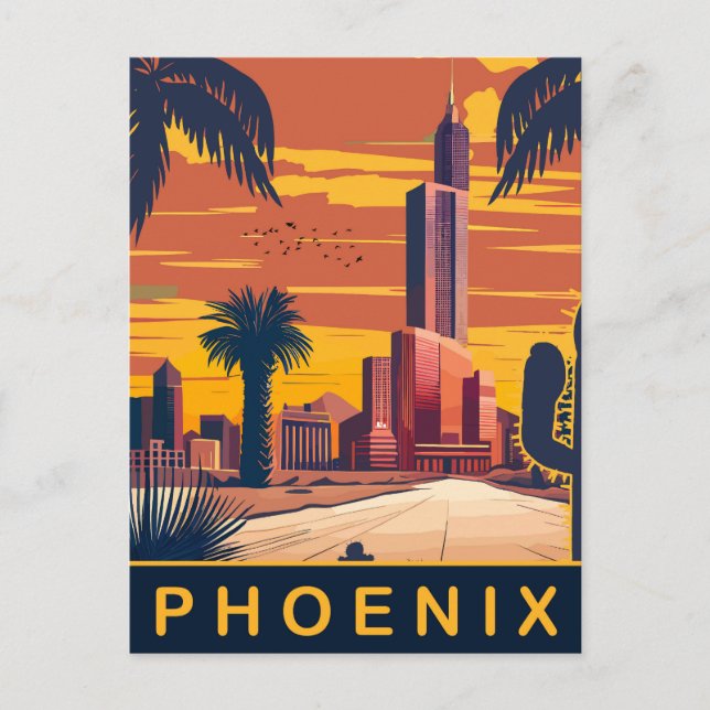 Carte Postale Phoenix, Arizona, Voyage (Devant)