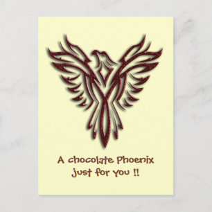 Carte Postale Phoenix au chocolat