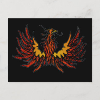 Carte Postale Phoenix noir