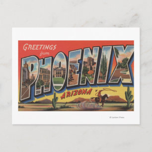 Carte Postale Phoeniz, Arizona - Scènes de grandes lettres