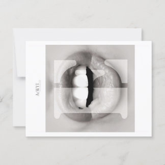 Carte Postale Phonetic Love Mouth Art E