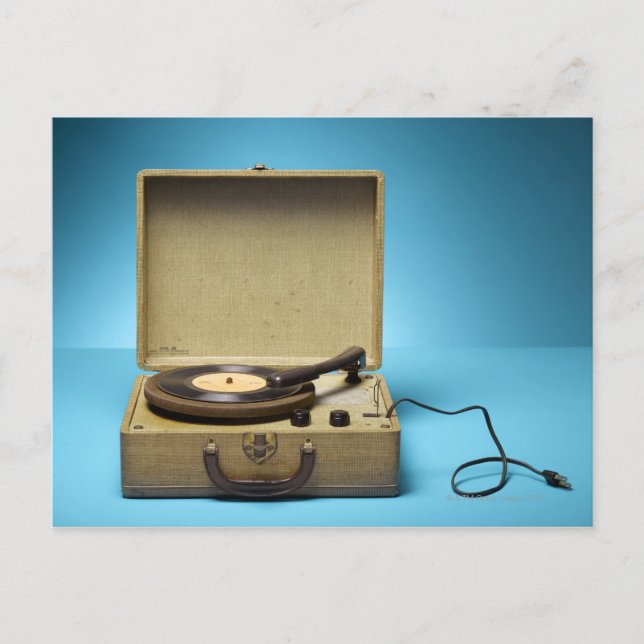 Carte Postale Phonographe vintage (Devant)