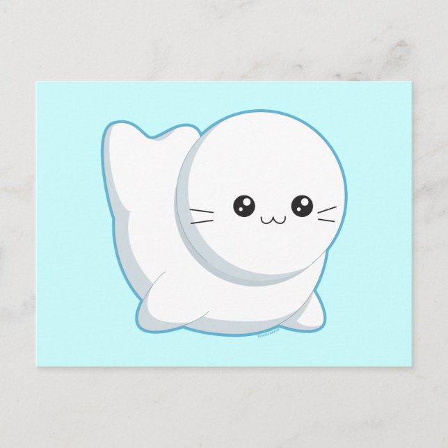 Carte Postale Phoque pour bébé (Devant)
