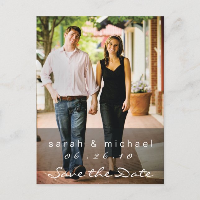 Carte postale photo 02 pour sauvegarde de date (Devant)