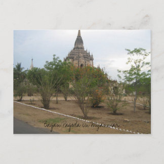 Carte Postale Photo 055, Pagode Bagan au Myanmar