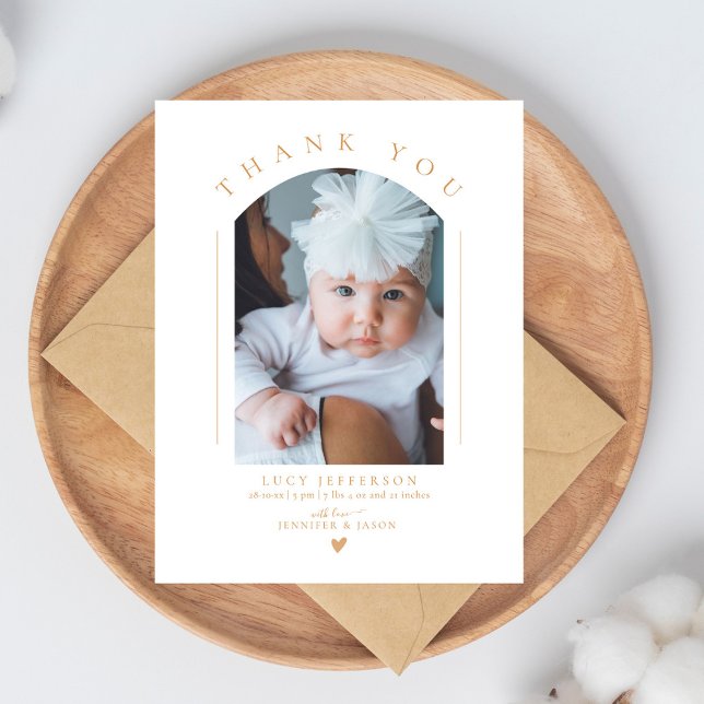 Carte Postale Photo Baby shower simple et élégante (Créateur téléchargé)