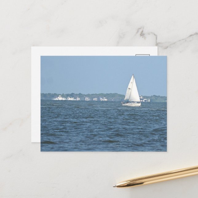 Carte postale Photo bateau (Devant/Arrière en situation)
