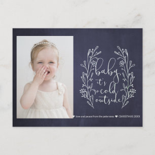 Carte Postale Photo blanche de Baby It's Cold Outside