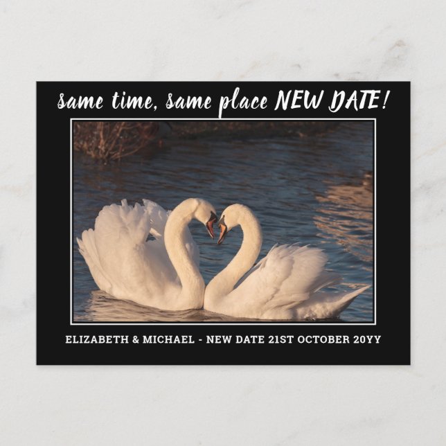 Carte Postale Photo BUDGET Changement de plan Enregistrer la dat (Devant)