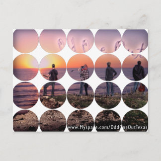 Carte postale photo circulaire