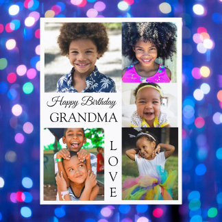 Carte Postale Photo Collage Spécial Personne Anniversaire