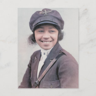 Carte Postale Photo couleur Bessie Coleman