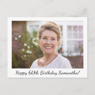 Carte Postale Photo d'anniversaire joyeuse personnalisée