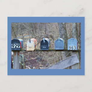 Carte Postale Photo de boîtes aux lettres