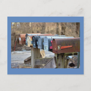 Carte Postale Photo de boîtes aux lettres