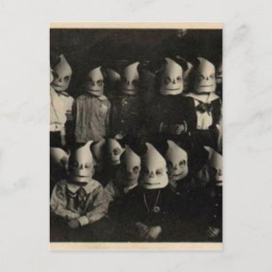 Carte Postale Photo de costumes d'halloween vintage en Irlande