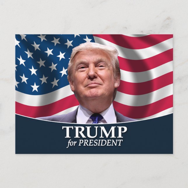 Carte Postale Photo de Donald Trump - Président 2016 (Devant)