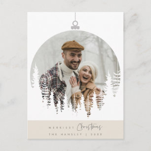 Carte Postale Photo de famille de Noël la plus joyeuse, superpos