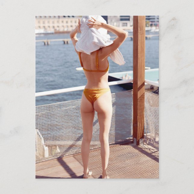 Carte postale photo de fille en bikini (Devant)