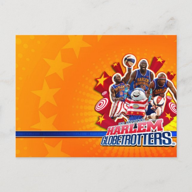 Carte Postale Photo de groupe de Harlem GlobeTrotter (Devant)