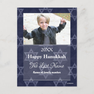 Carte postale photo de Hanukkah joyeux - HAMbWG