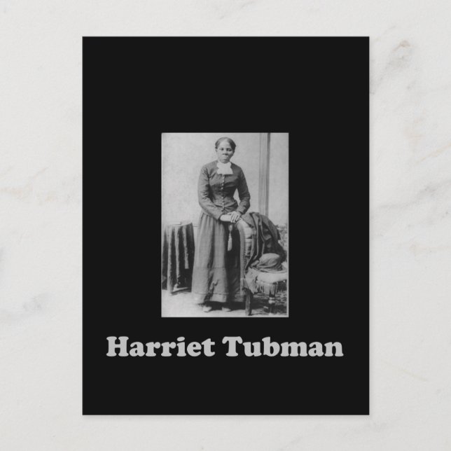 Carte Postale Photo de Harriet Tubman en noir et blanc (Devant)