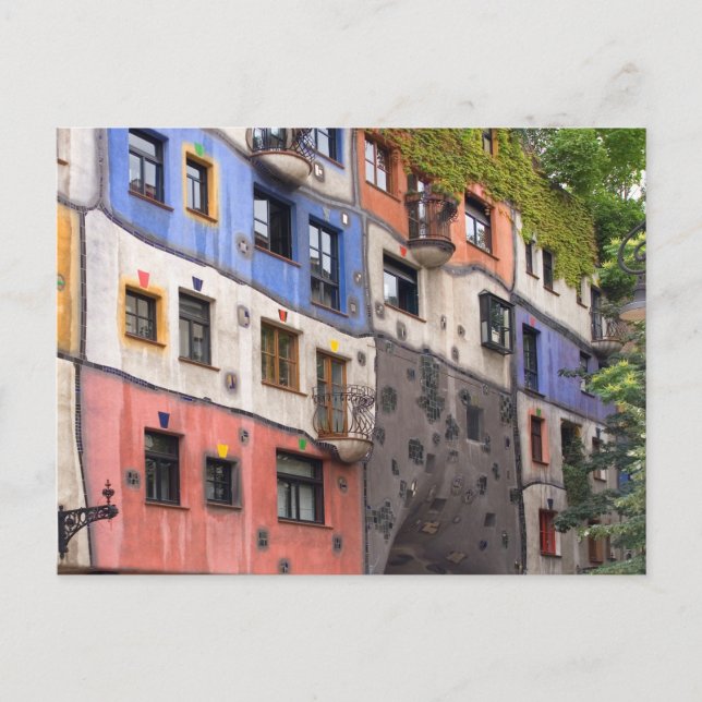 Carte Postale Photo de Hundertwasser à Vienne (Devant)