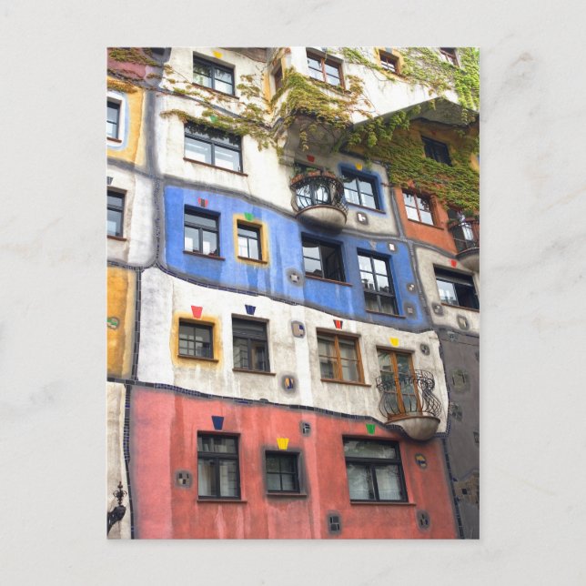 Carte Postale Photo de Hundertwasserhaus Vienne (Devant)