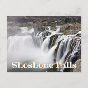 Carte Postale Photo de la cascade Shoshone Falls avec longue exp