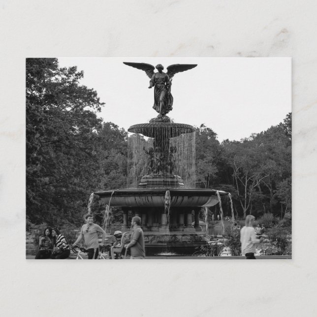 Carte Postale Photo de la Fontaine de Bethesda, Central Park (Devant)
