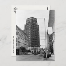 Carte postale photo de la scène du centre-ville de