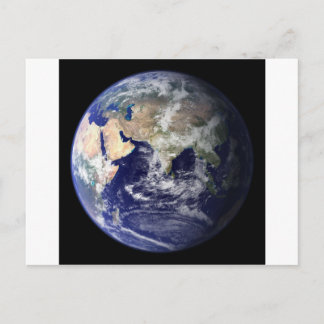 Carte Postale Photo de la Terre - Hémisphère Est