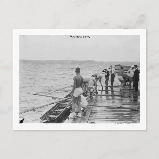 Carte Postale Photo de l'équipe d'aviron de Stanford (Devant)