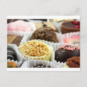 Carte Postale Photo de luxe de chocolats