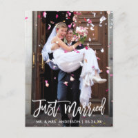 Photo de mariage Je viens de me marier Écriture mo