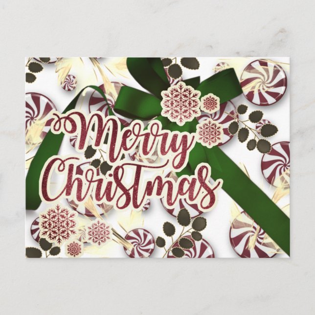 Carte Postale Photo de Noël personnalisé de Mayberry (Devant)