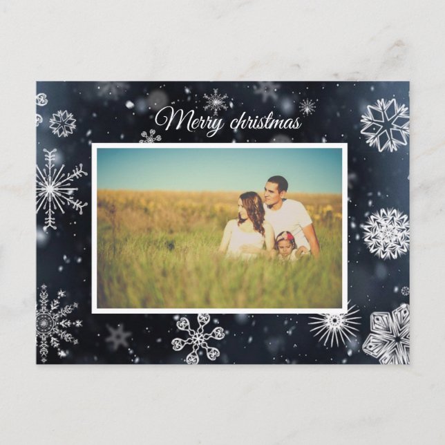 Carte Postale Photo de Noël personnalisée (Devant)