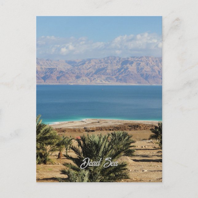 Carte Postale Photo de paysage de la mer Morte (Devant)