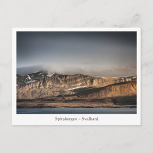 Carte Postale Photo de paysage de Spitsbergen Svalbard