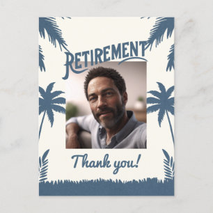 Carte Postale Photo de retraite tropicale merci