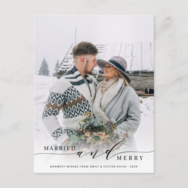 Carte Postale Photo de vacances Mariée et Joyeuse mariée (Devant)