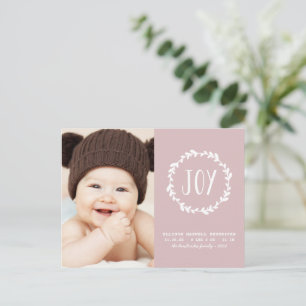 Carte Postale Photo de vacances rose vif
