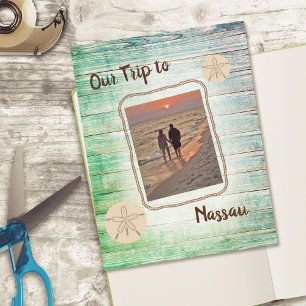 Carte Postale Photo de vacances sur bois en détresse