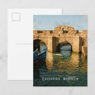 Carte Postale Photo de voyage authentique de l'Essaouira histori