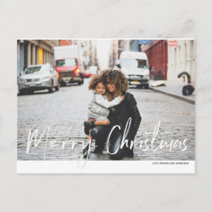Carte Postale Photo d'écriture de Noël Joyeux